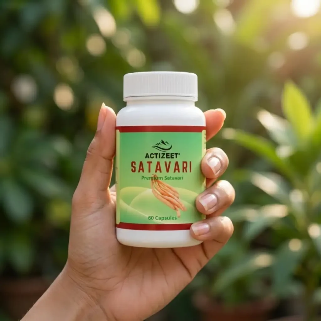 ACTIZEET 100 Percent Pure Shatavari Capsules Herbal Supplement
