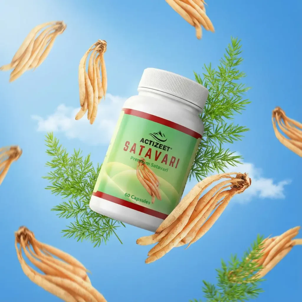 ACTIZEET High Strength Shatavari Capsules for Womens Health