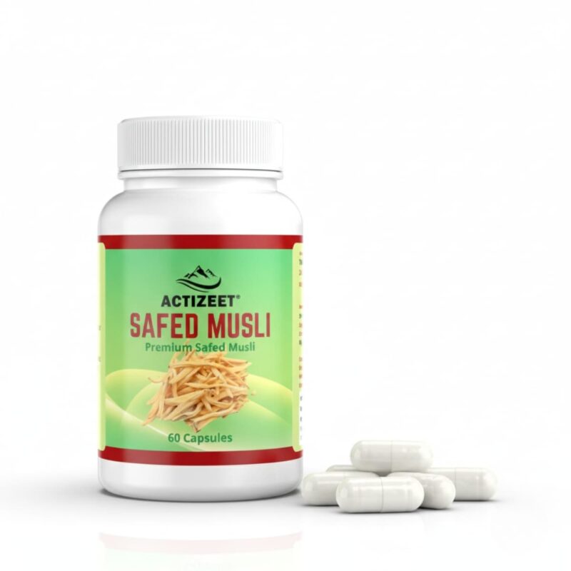 ACTIZEET Premium Safed Musli Capsules for Strength