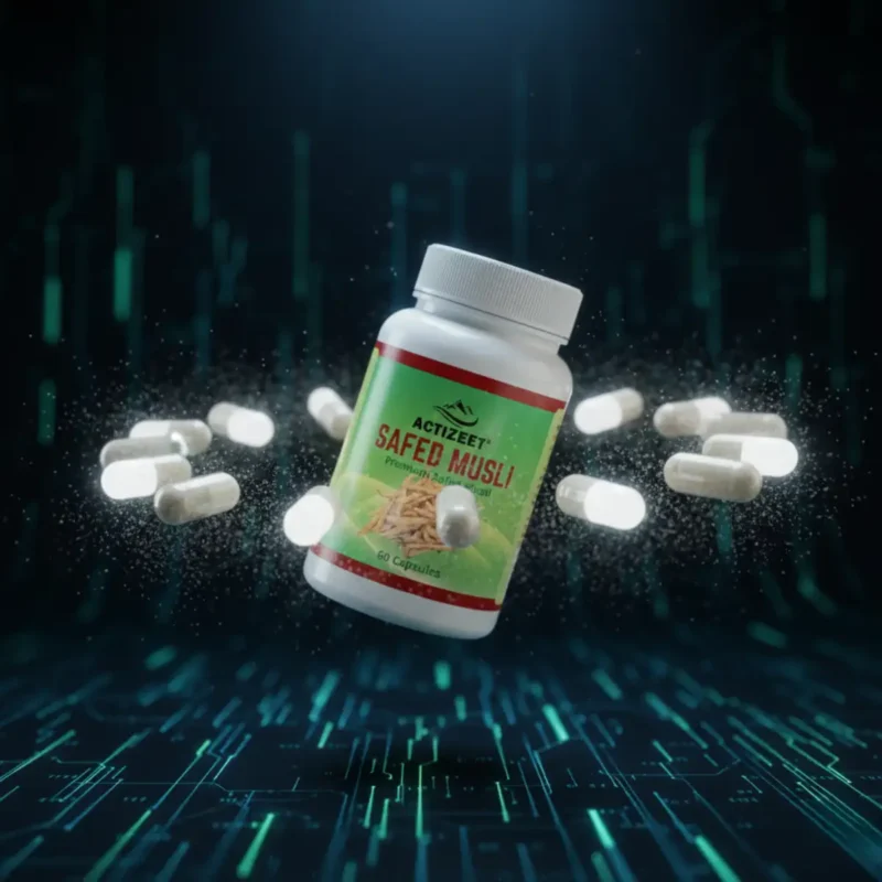 ACTIZEET Safed Musli Capsules Authentic Ayurvedic Herb
