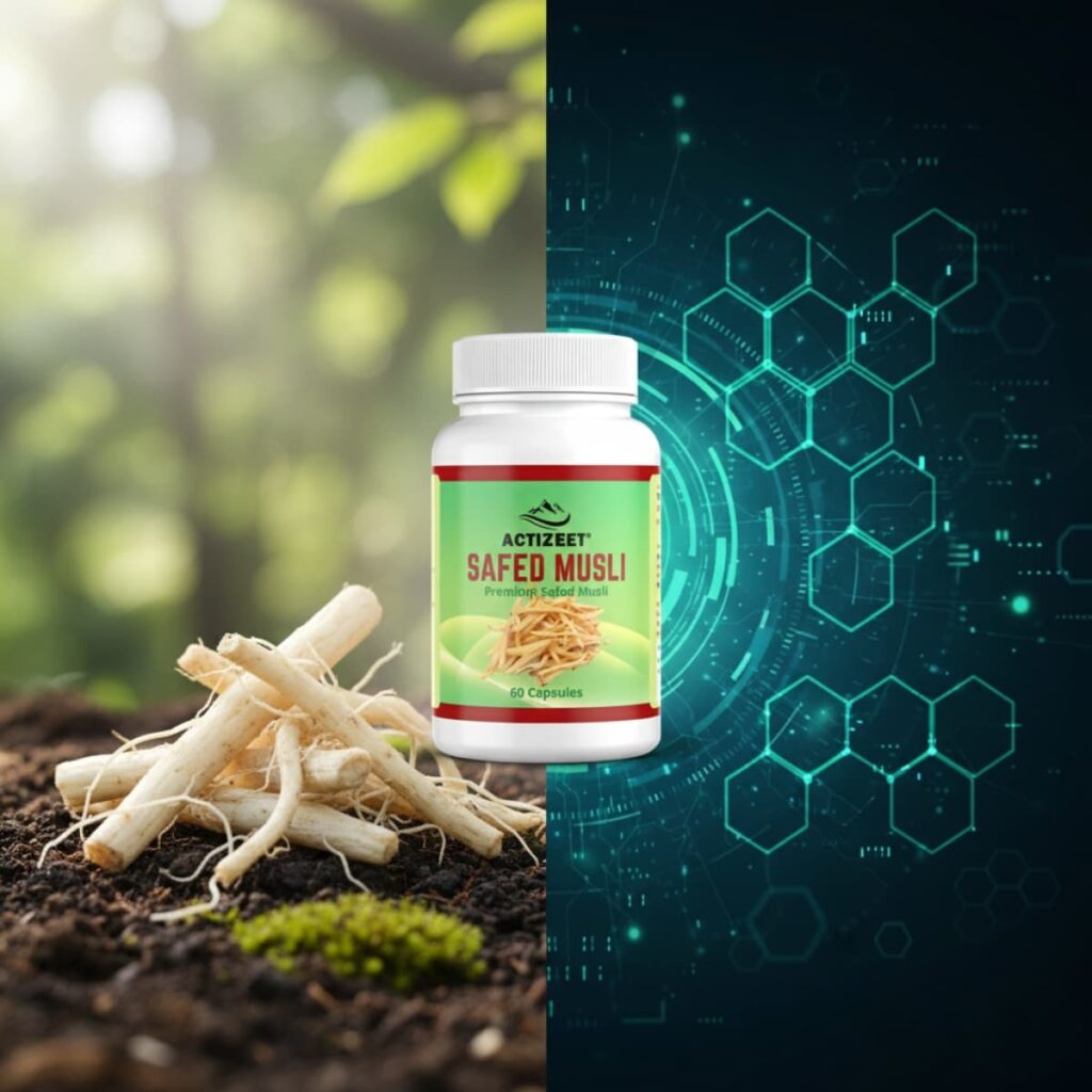 ACTIZEET Safed Musli Capsules Herbal Nutrition
