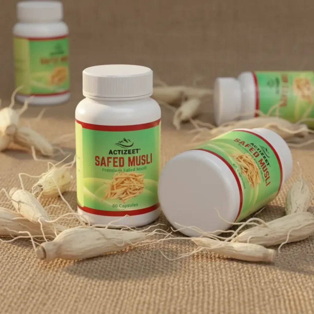 ACTIZEET Safed Musli Capsules High Potency Extract