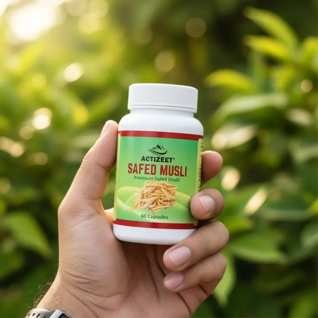 ACTIZEET Safed Musli Capsules Natural Strength Booster