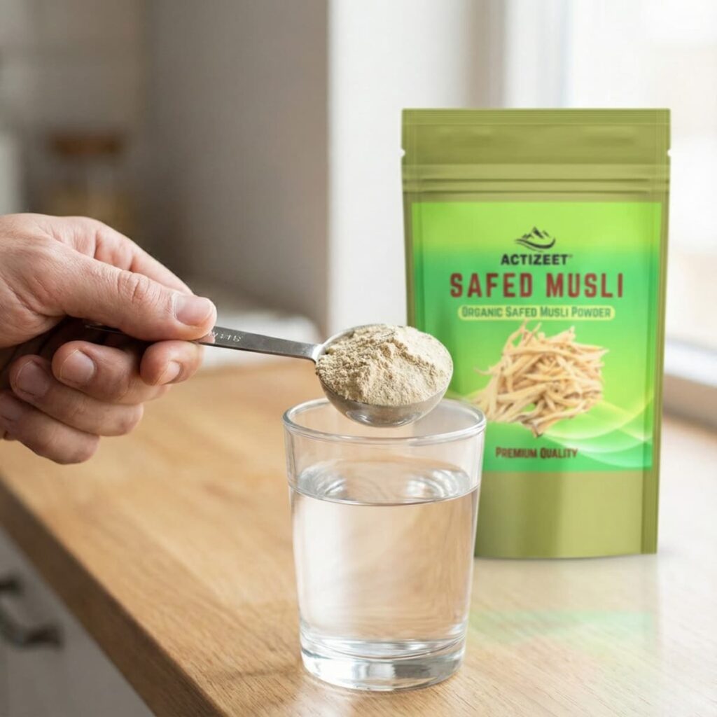 ACTIZEET Safed Musli Powder for Daily Strength Support