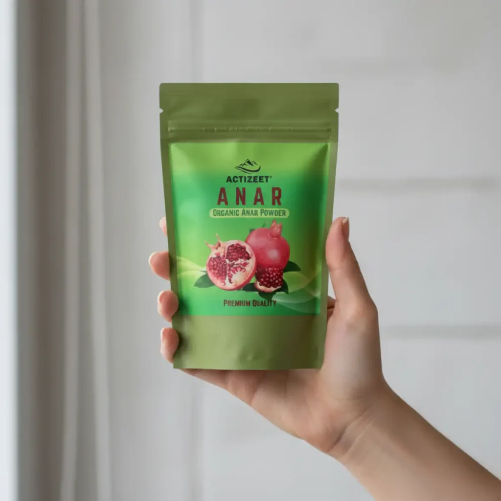 Anar Powder in Hand