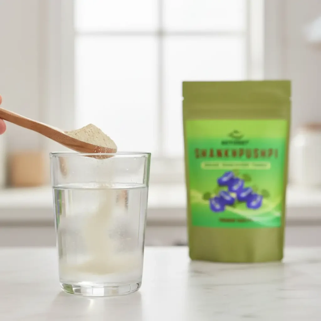 actizeet shankhpushpi powder dissolving water