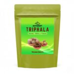 Front view of ACTIZEET Organic Triphala Powder pouch on white background.