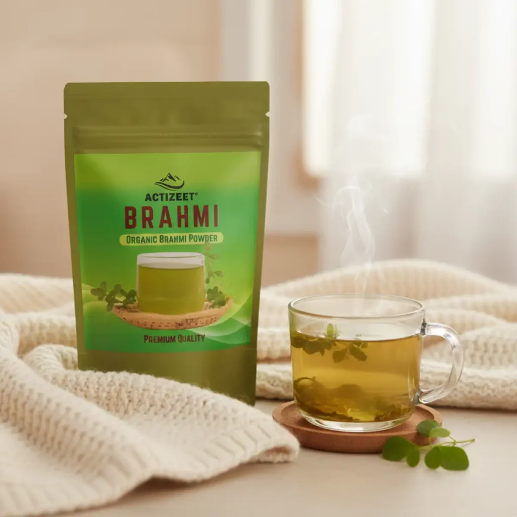 brahmi powder herbal tea ritual