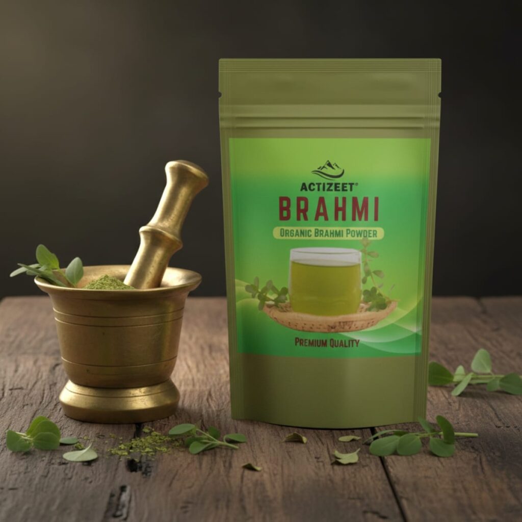 brahmi powder mortar pestle ayurveda
