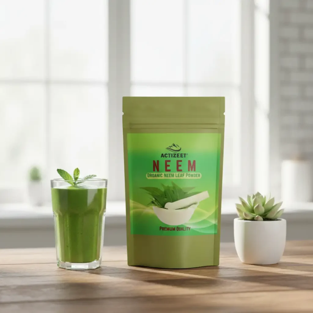 neem powder green smoothie