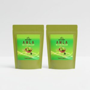 Two pouches of ACTIZEET Amla Powder, 2-pack bundle for e-commerce.