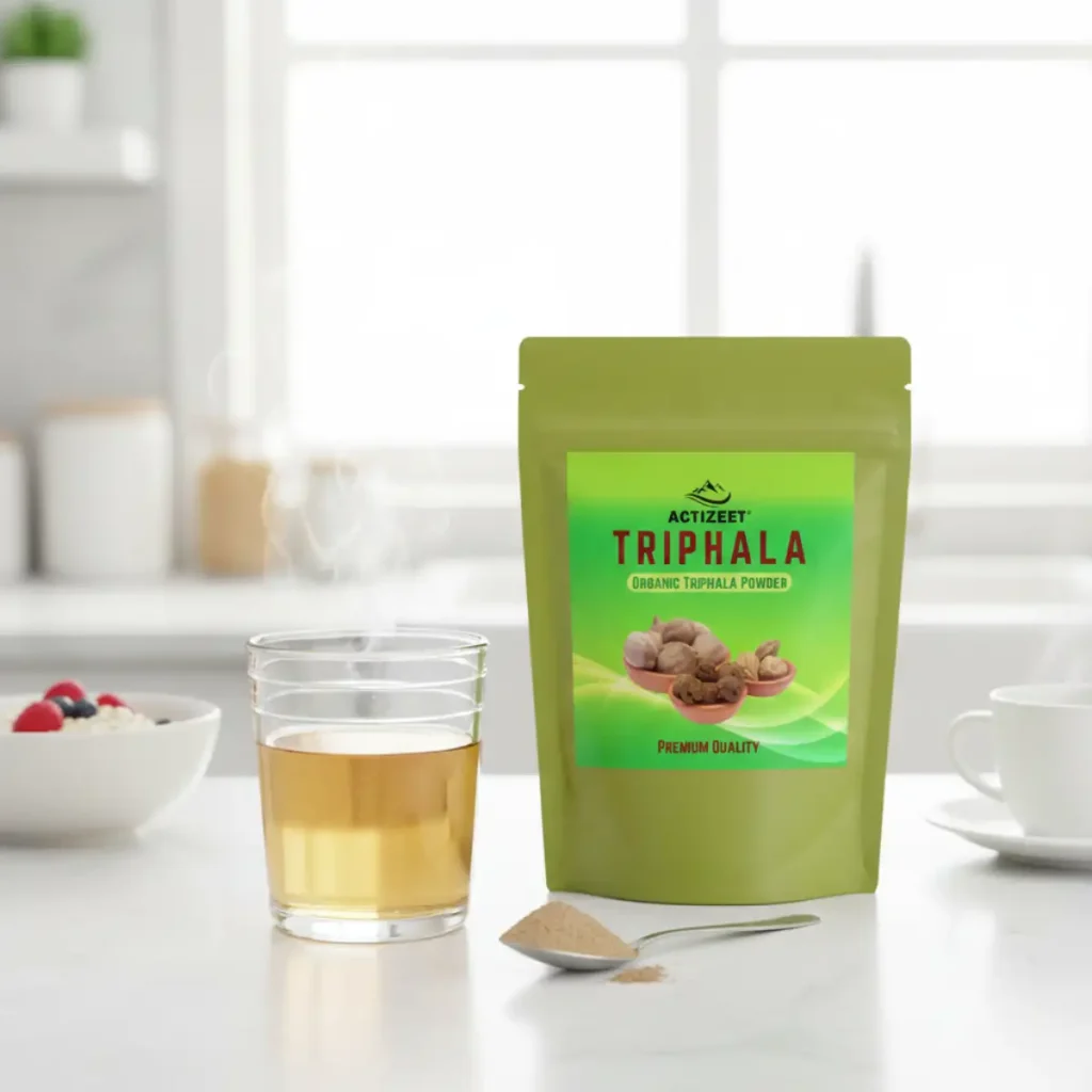 triphala powder morning detox drink