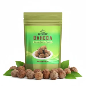 ACTIZEET Baheda Powder pouch with whole dried Terminalia Bellirica fruits