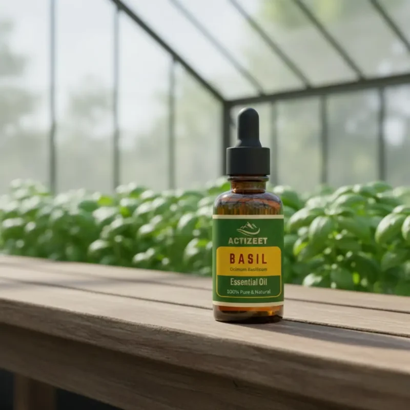 ACTIZEET Basil Essential Oil Pure Steam Distilled