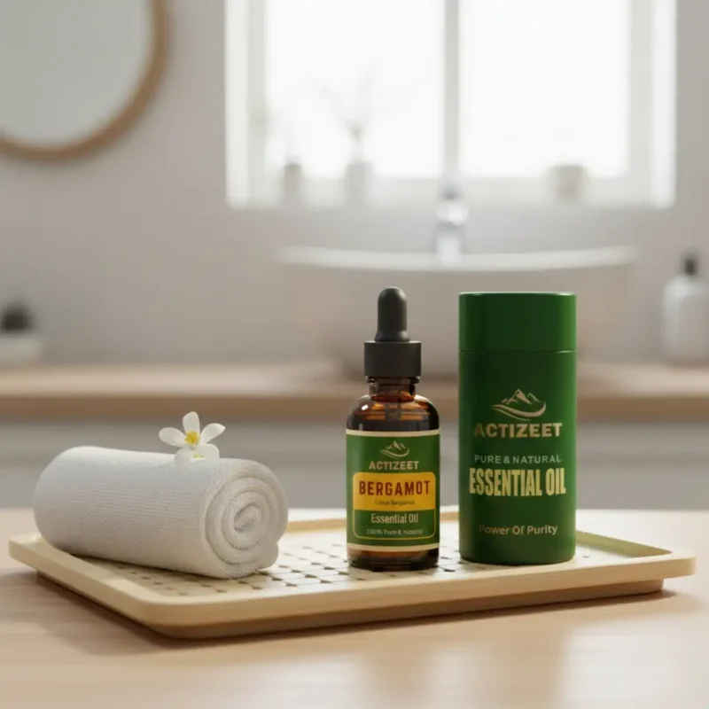 ACTIZEET Bergamot Essential Oil Minimalist Packaging