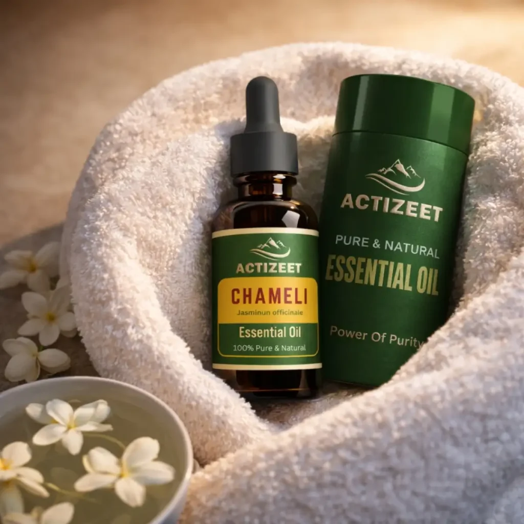 ACTIZEET Chameli Essential Oil Luxury Packaging