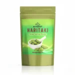 ACTIZEET Haritaki Powder pouch on reflective white background