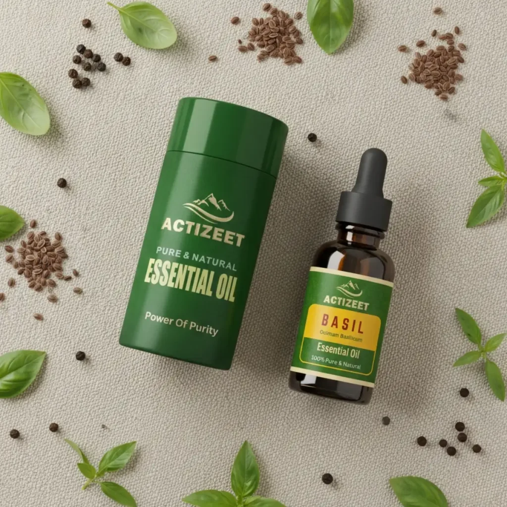 Basil Essential Oil for Wellness Routine ACTIZEET