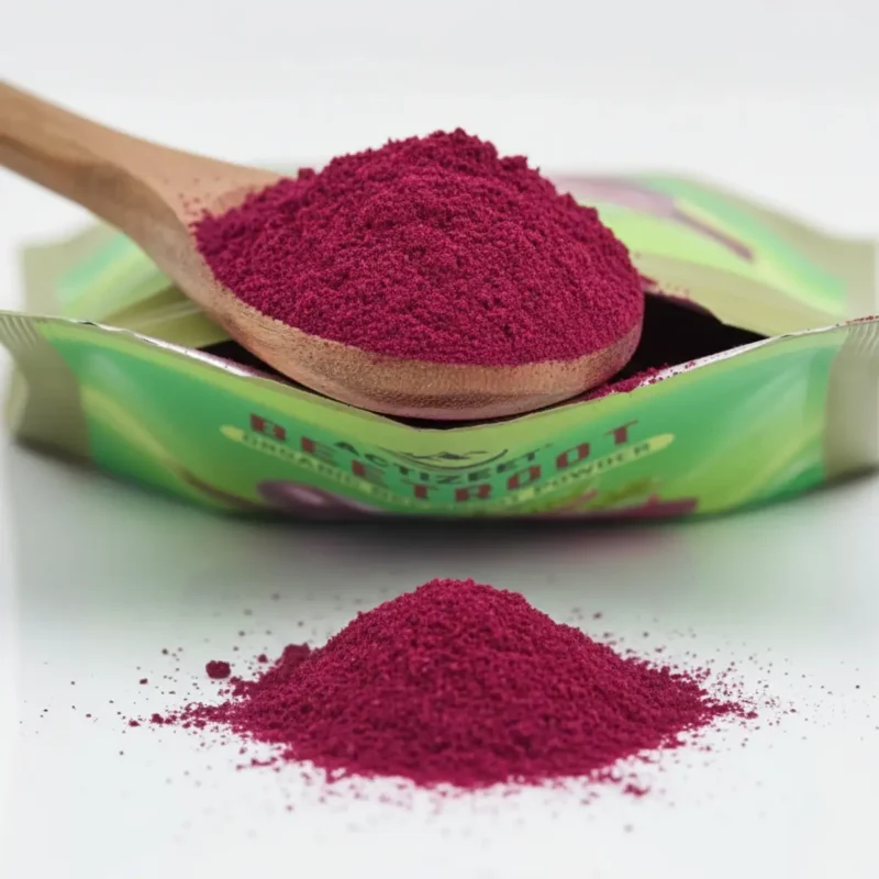Beetroot powder open pounch