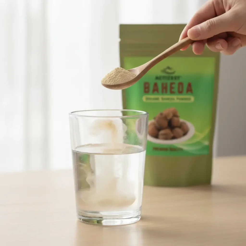 How to use Baheda powder -pouch next to it