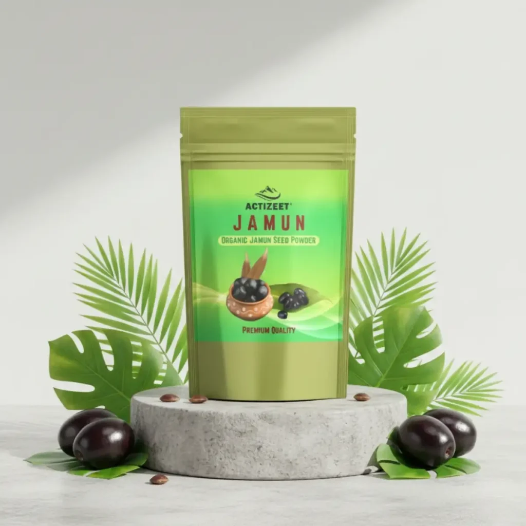 Jamun seed powder in podium