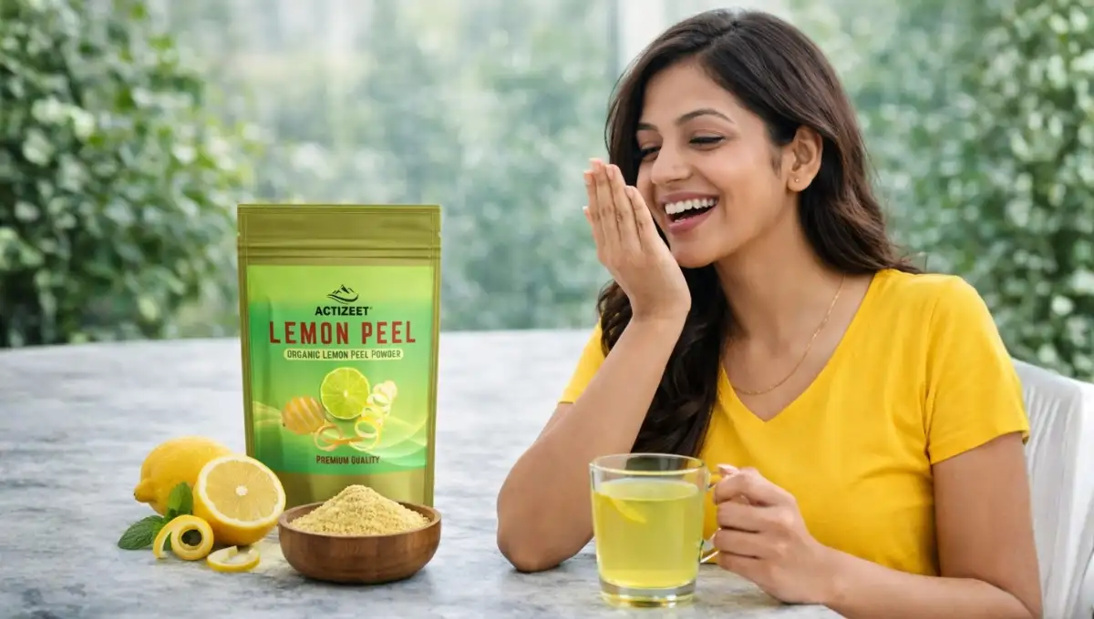 Lemon Peel Powder for Oral Health and Fresh Breath