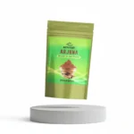 Minimalist shot of ACTIZEET Arjuna pouch levitating above a grey podium