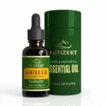 Pure Aniseed Essential Oil by ACTIZEET Amber Glass Dropper Bottle