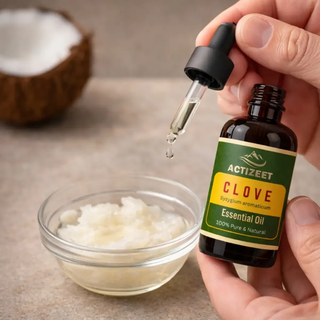 100% Pure Clove Essential Oil Bottle