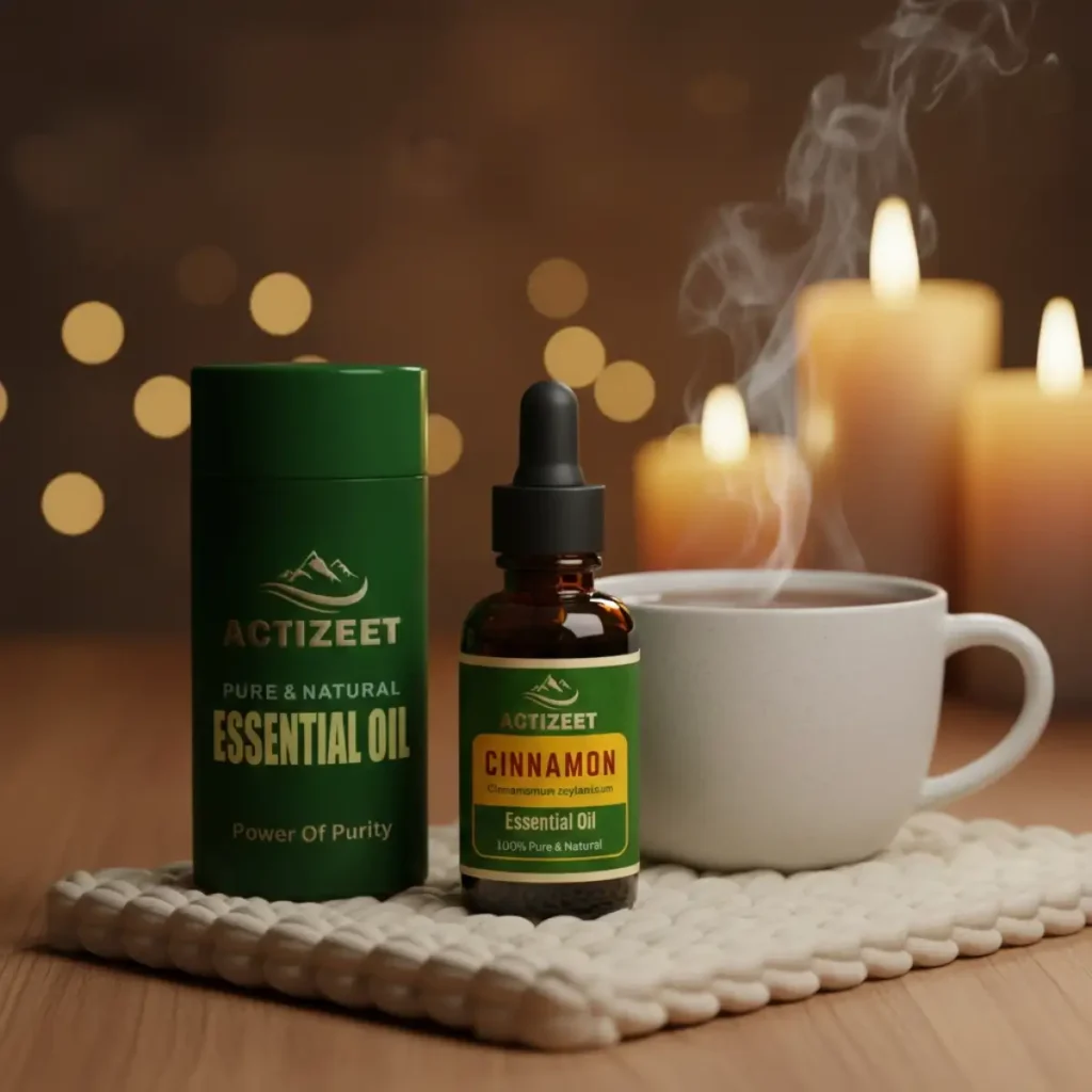 ACTIZEET Cinnamon Essential Oil for Stress Anxiety