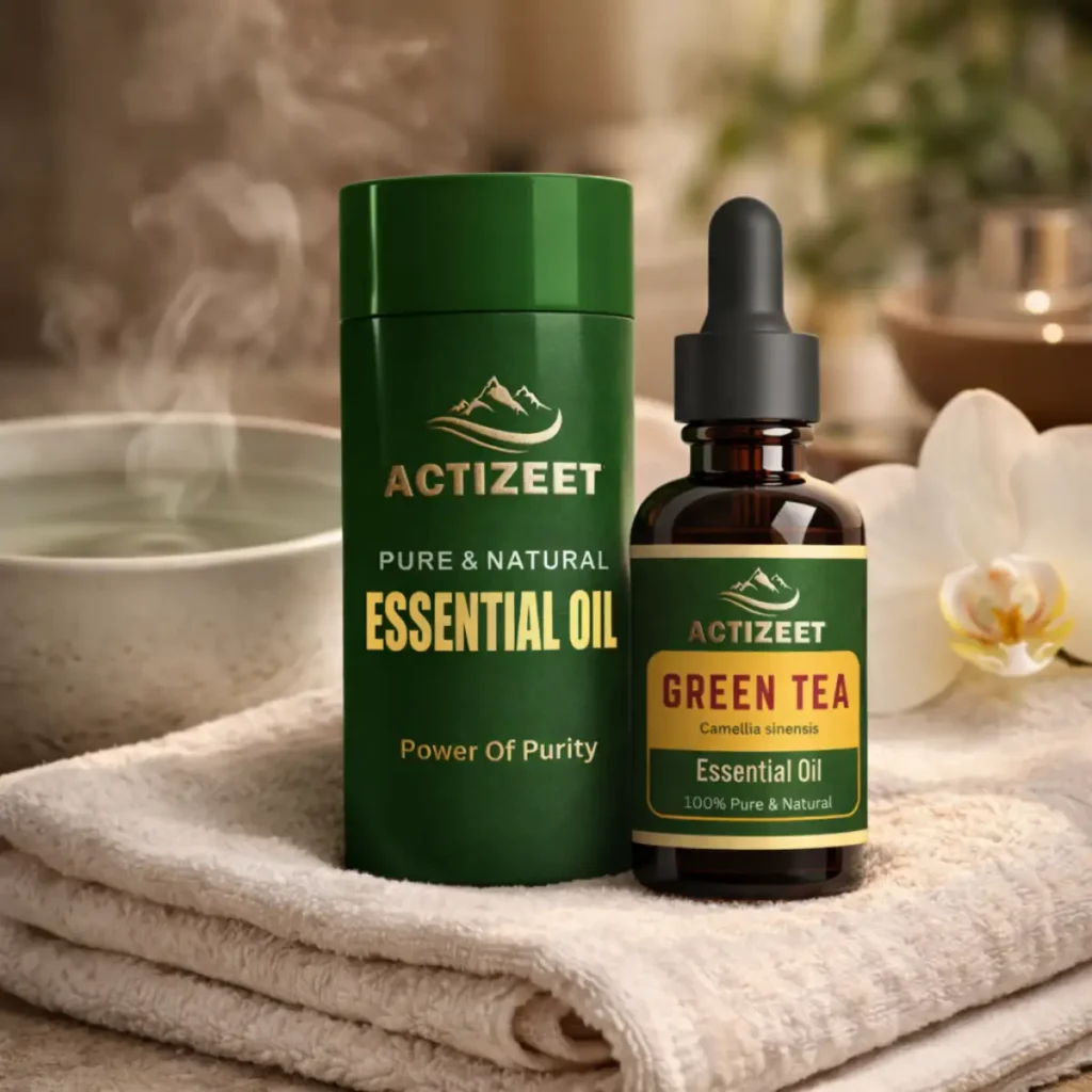 Ayurvedic Green Tea Oil for Skin and Hair