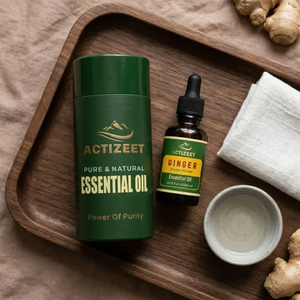 Ginger Essential Oil for Sinus Relief ACTIZEET India