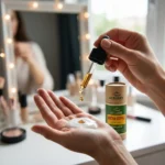 Natural Anti Aging Coffee Oil Dropper Application ACTIZEET