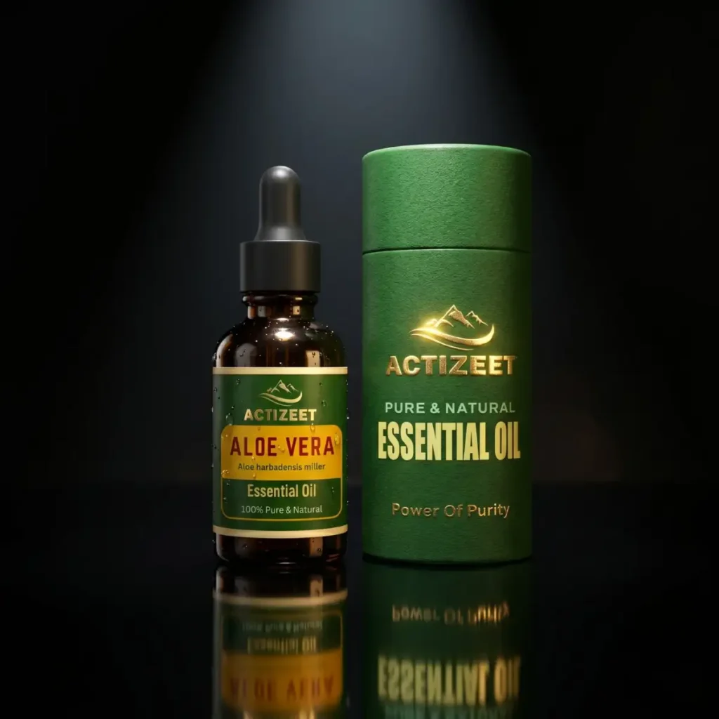 Organic ACTIZEET Aloe Vera Oil Eco Friendly Packaging