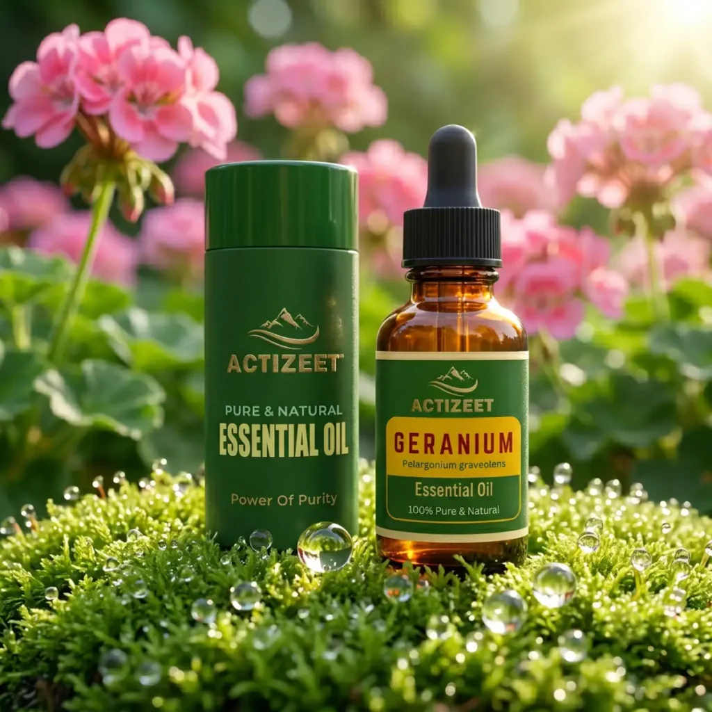 Purchase ACTIZEET Geranium Oil for Aromatherapy