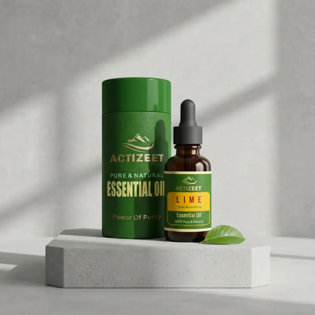 Pure Lime Essential Oil by ACTIZEET Professional Studio Product Shot