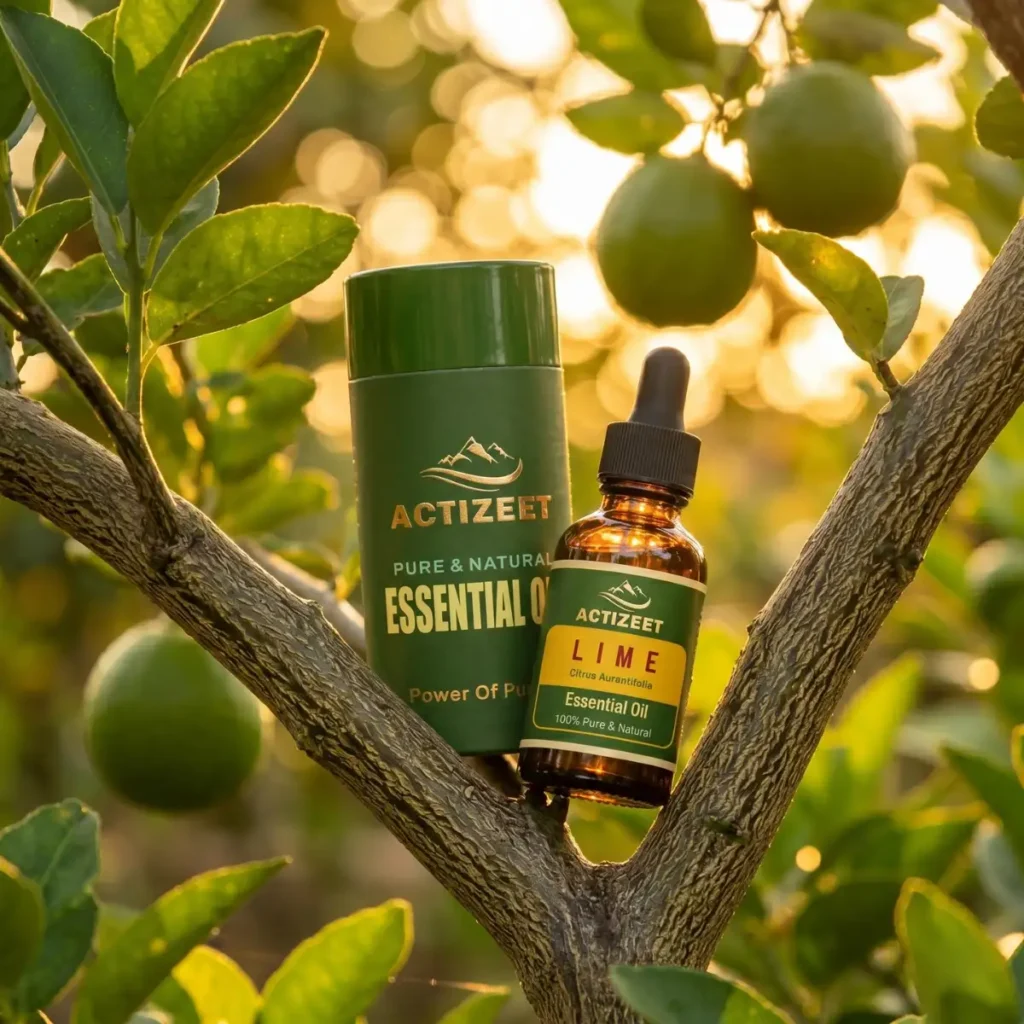 Therapeutic Grade Lime Oil Sourced from Real Citrus Aurantifolia