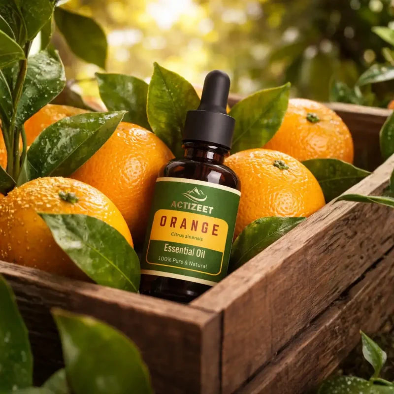 ACTIZEET Orange Essential Oil for Stress Relief and Relaxation