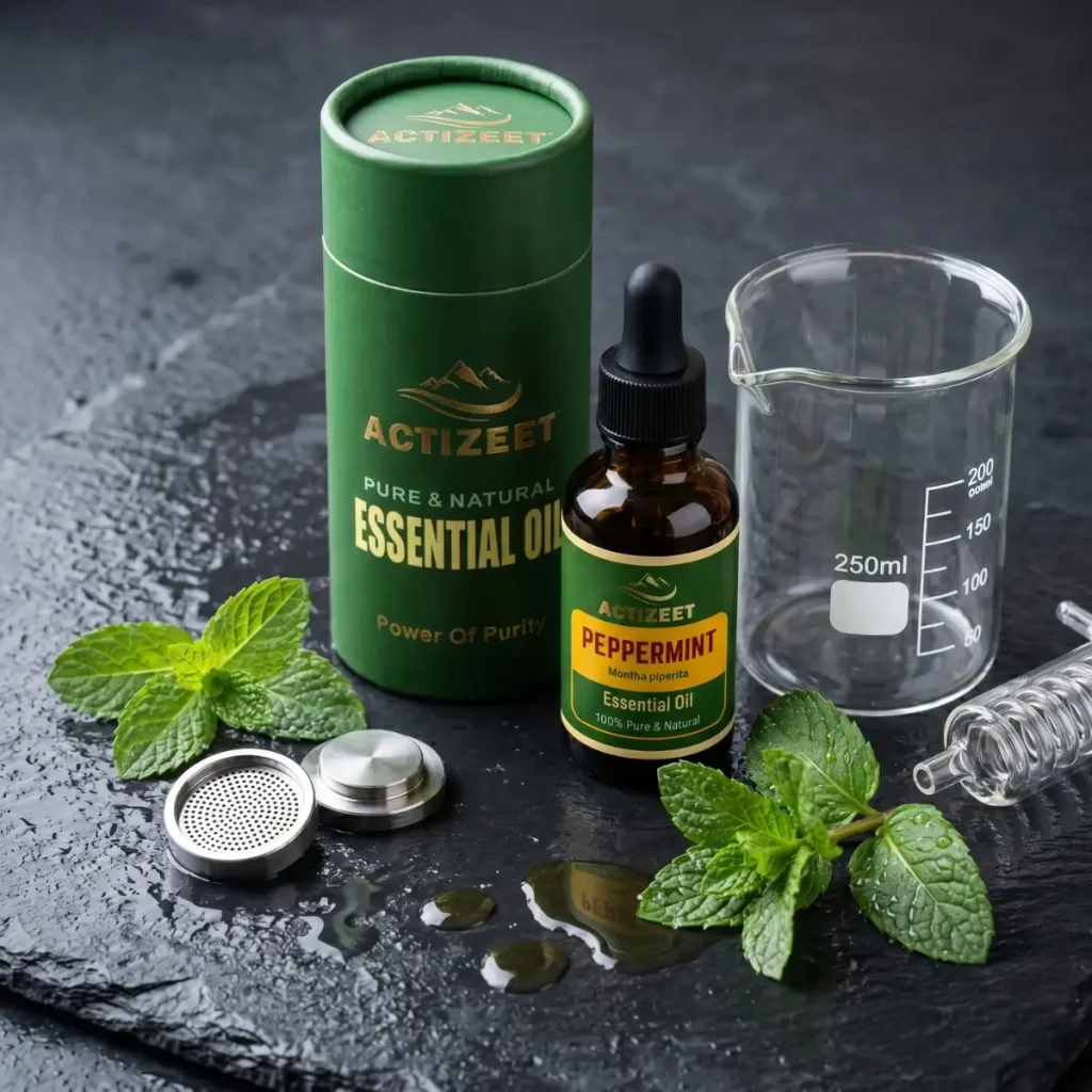 ACTIZEET Peppermint Essential Oil for Sinus Relief