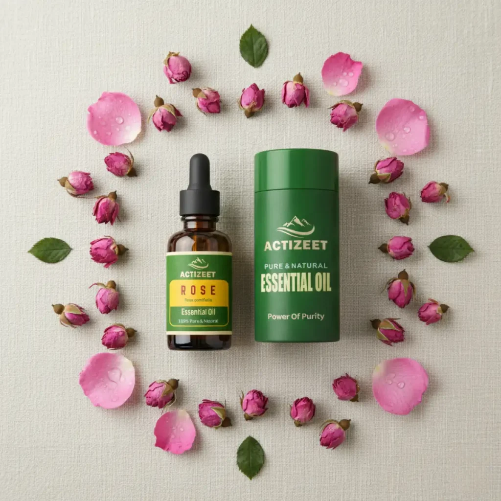 ACTIZEET Rose Essential Oil for Relaxation and Calm