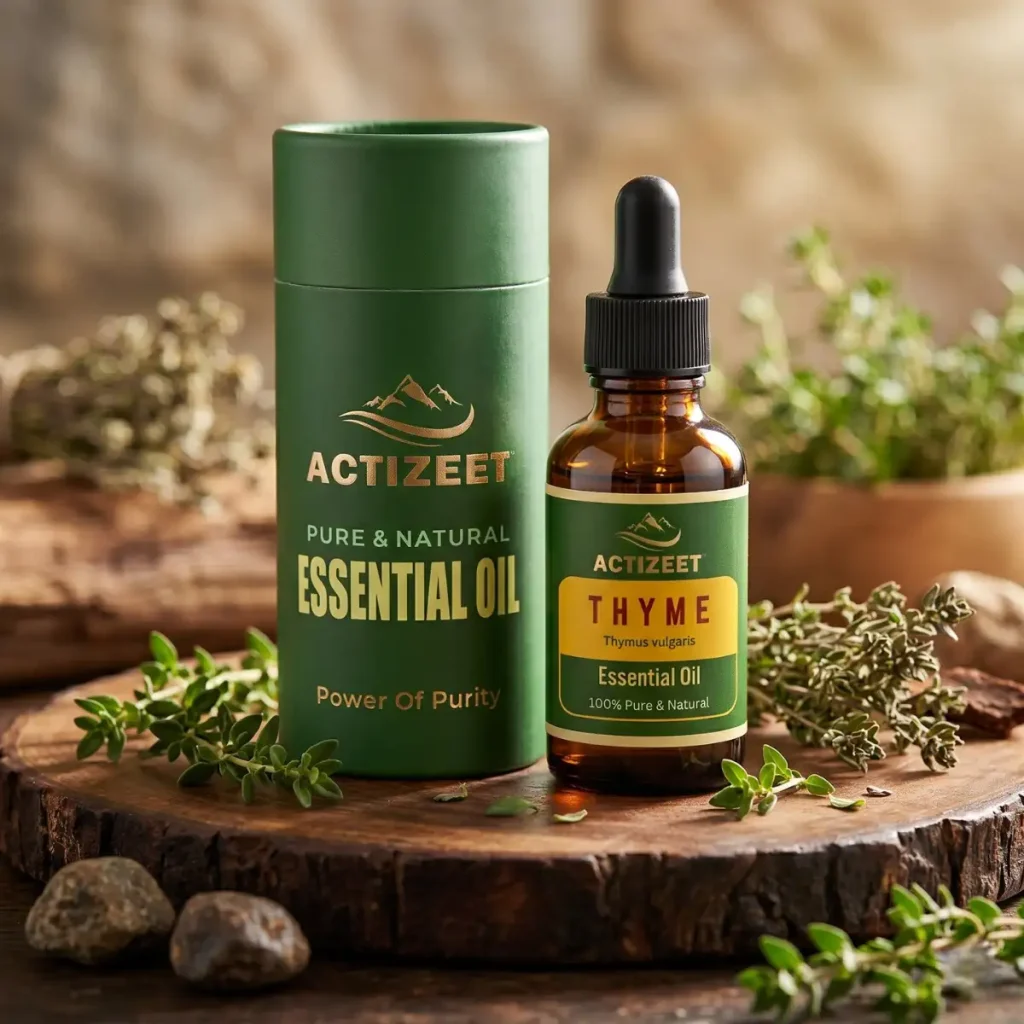 ACTIZEET thyme oil cylinder box packaging