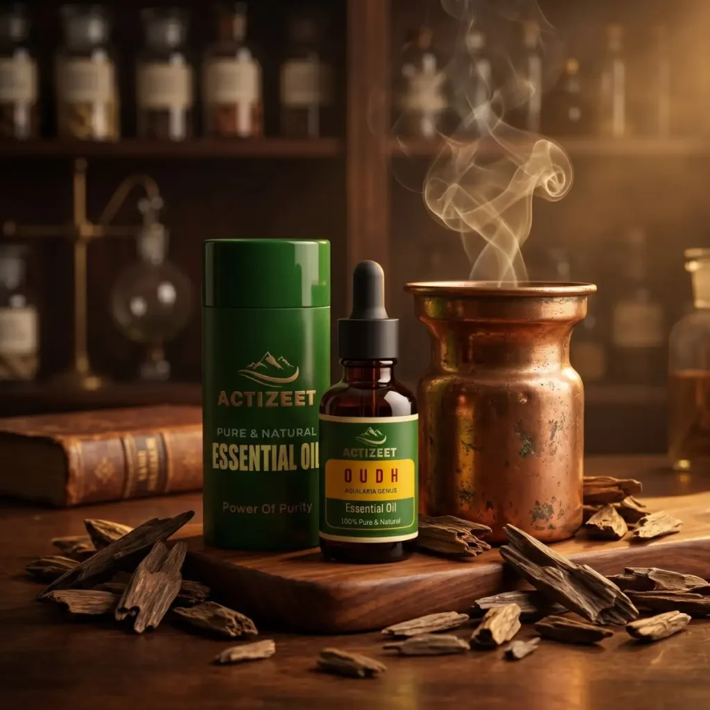 Authentic Oud Essential Oil Distilled from Rare Agarwood