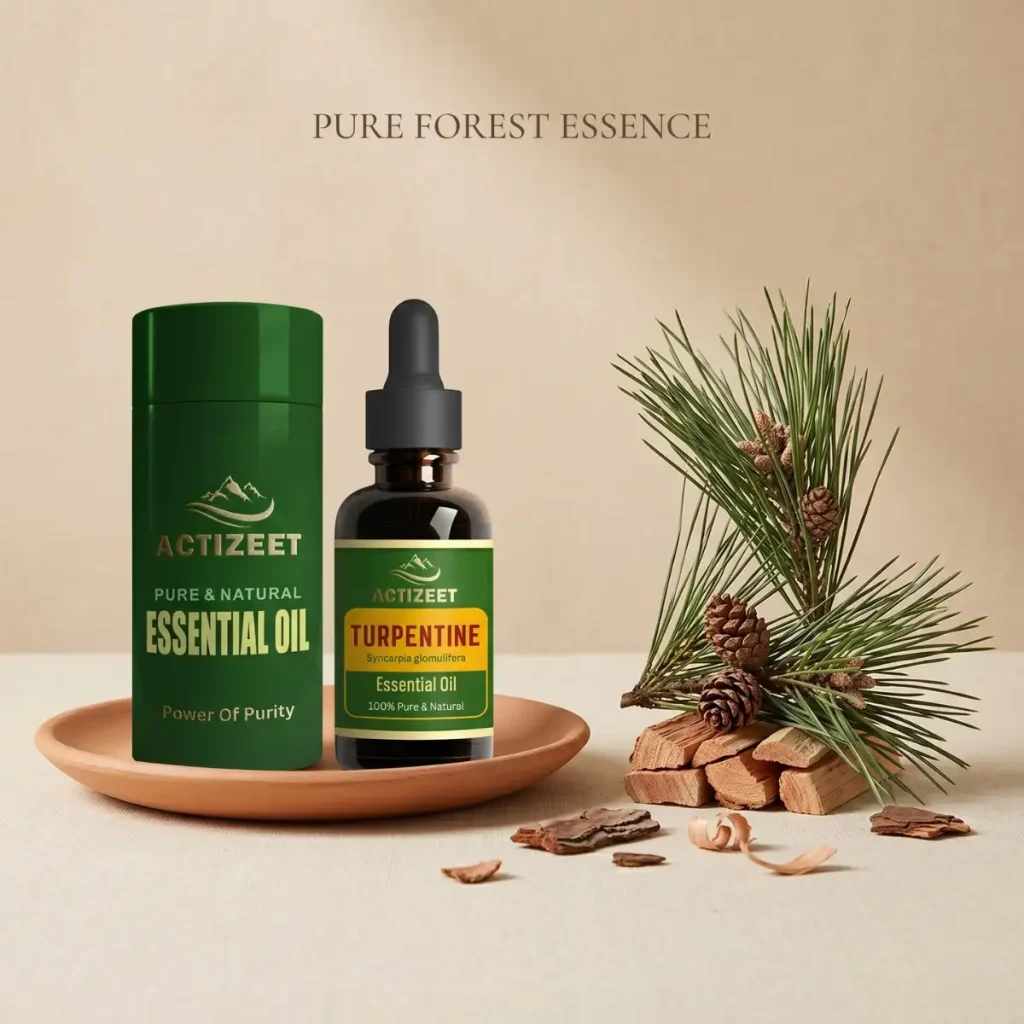 Authentic turpentine essential oil 15 ml dropper bottle