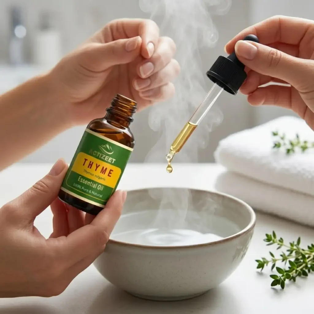Order therapeutic thyme oil for steam inhalation