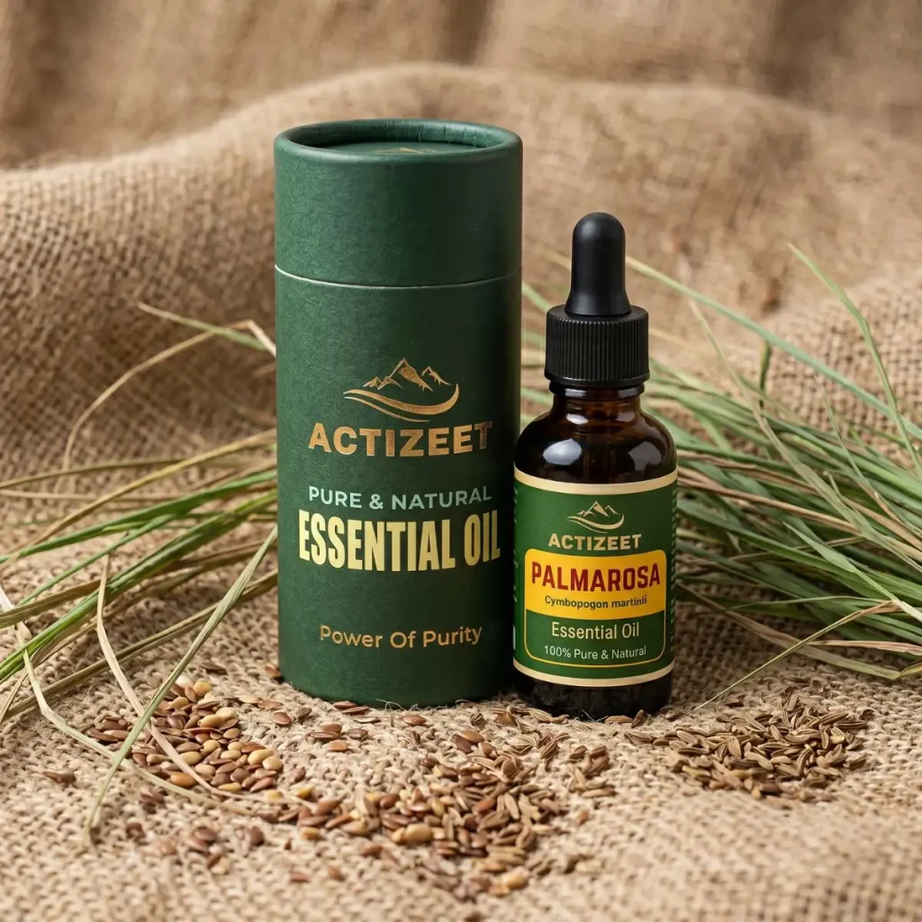 Organic Palmarosa Essential Oil for Skin Care