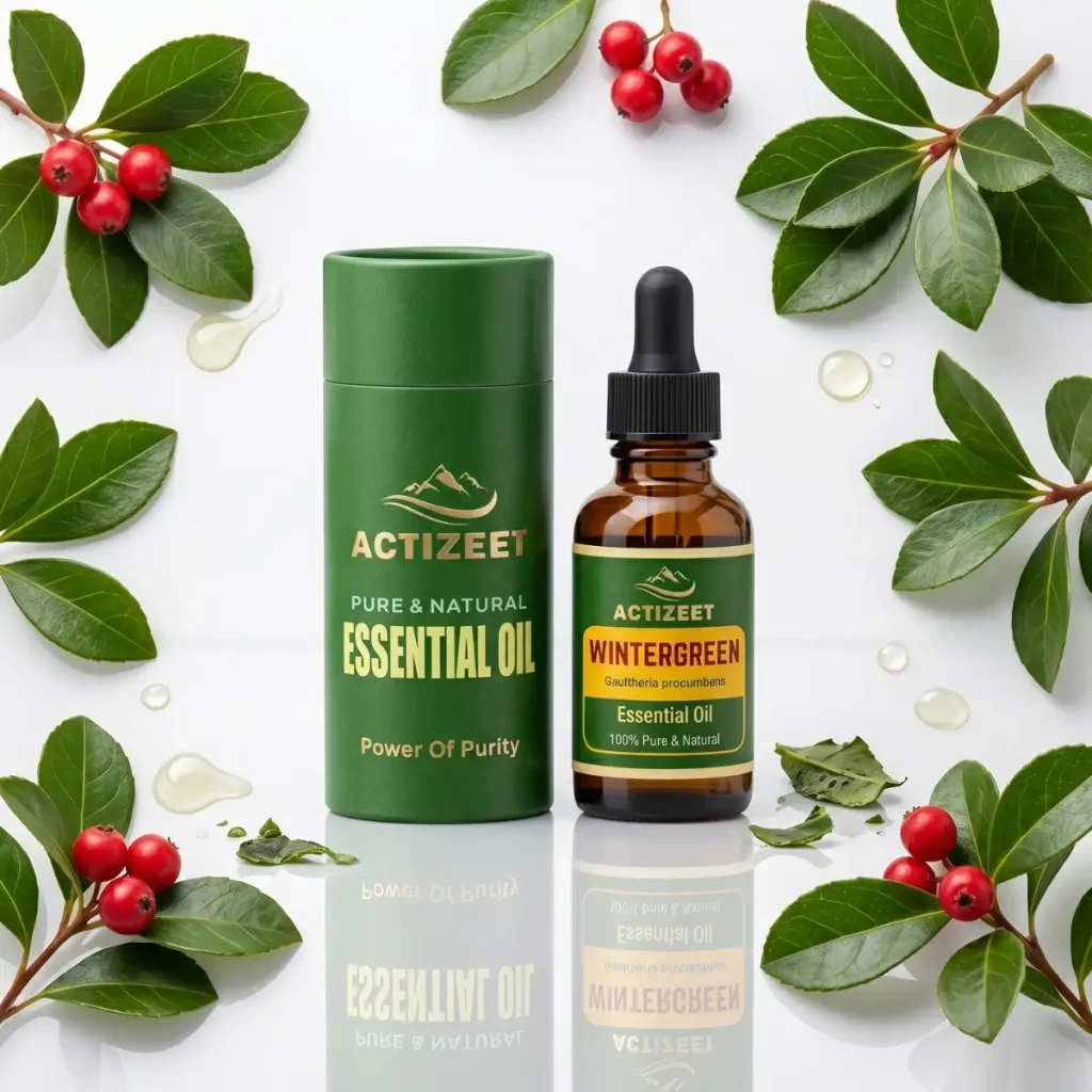 Premium Wintergreen Oil Bottle and Cylinder Packaging