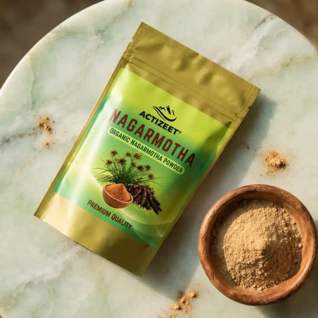 ACTIZEET Nagarmotha Powder—Premium Quality Herbal Powder